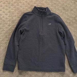 Vineyard Vines blue quarter zip sweatshirt boys size small 8-10